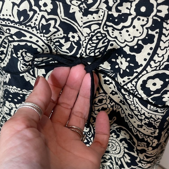 Vintage Y2K R&K Originals Cocktail Dress plus size 16 Paisley black and cream - Picture 14 of 14